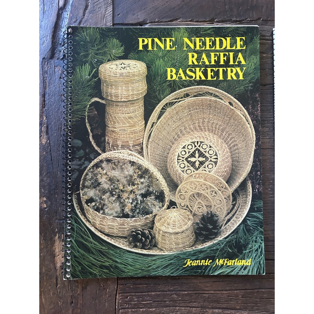 Jeannie McFarland Pine Needle Raffia Basketry & Advanced Pattern Book 2 Vol Set - Picture 4 of 9